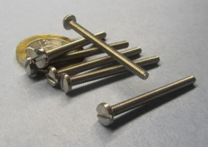 Binding Head Slotted Machine Screw 18-8 Stainless, 4-40 x 1.50" Length 100 Pcs - Picture 1 of 12