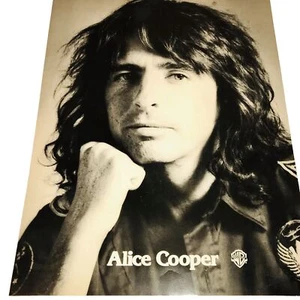 ALICE COOPER ORIGINAL 1970er WARNER BROS RECORDS PROMO POSTER No Eye Makeup!! - Bild 1 von 11
