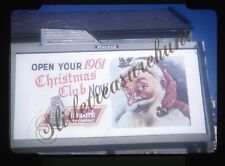 Newark Ohio Bank Santa Claus Billboard Sign 1960s 35mm Slide Kodachrome