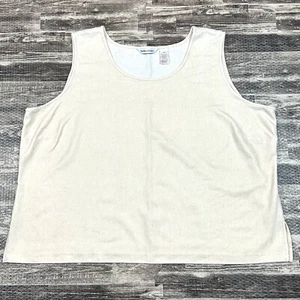 Drapers and Damons Womens Plus size 3X Gold Shimmer Tank Top Sleeveless - Picture 1 of 6