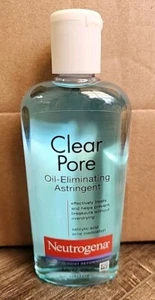 Neutrogena Clear Pore Oil Eliminating Astringent Acne Medication Gentle 8 oz - Picture 1 of 2