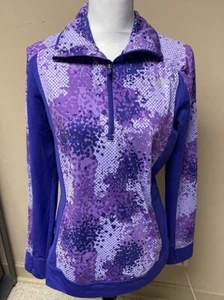 Women’s Adidas Climawarm Purple 1/4 Zip Size L - Picture 1 of 10