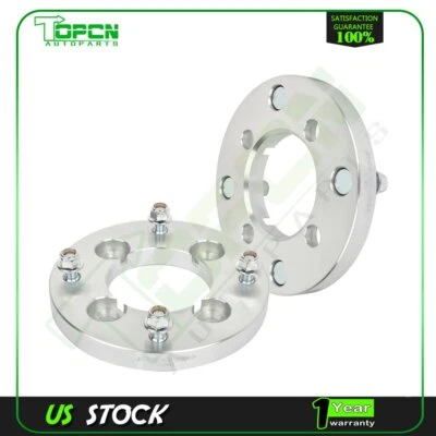 2 espaciadores de rueda plateados 4x110 a 4x137 10x1,25 tacos 3/4" para Bombardier Traxter Foto 1 de 2