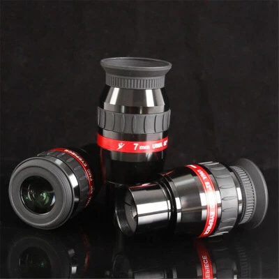 1.25" 82 Degree Series Ultra Wide 4mm/7mm/16mm Eyepiece Lens Angle Telescope - image 1 of 4