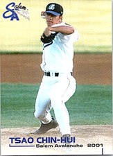 2001 Grandstand Salem Avalanche Minor League Baseball Tsao Chin-Hui