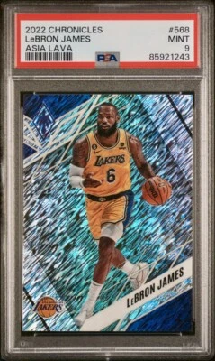 2022-23 Panini Chronicles Phoenix Asia Lava LEBRON JAMES SSP Lakers PSA 9 Mint - Image 1 of 3