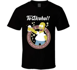 Homer Simpson to Alcohol the cause of and solution to all of lifes problems funn - Picture 1 of 2