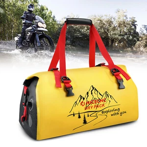 NICECNC Motorcycle Dry Bag 66L Waterproof Travel Luggage Trip Large Bag Yellow - Picture 1 of 13