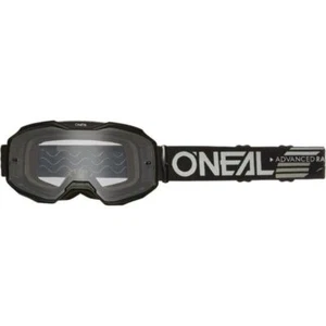 O'Neal 2025 Motocross Goggles B-10 Solid Black Clear MX Enduro Off Road Quad ATV - Picture 1 of 3