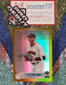 2022 Pro Debut CHROME ~#197⭐JOSE SALAS⭐*Debut RC《 "GOLD" Refractor 》#/50~MARLINS - Picture 1 of 2