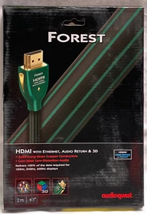 Audioquest Forest HDMI High Speed With Ethernet Audio Return & 3D 2m/6’7” 4K - Picture 1 of 10