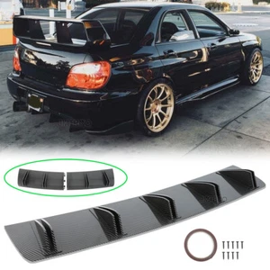 Spoiler de fibra de carbono 5 aletas parachoques trasero tiburón para Subaru Impreza - Imagen 1 de 17