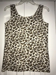 Chico’s Size 0 (S 4) Animal Leopard Print Cami Tank Top - Picture 1 of 5