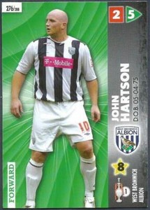 PANINI CHAMPIONSHIP 2007- #276-WEST BROMWICH ALBION-CELTIC & WALES-JOHN HARTSON