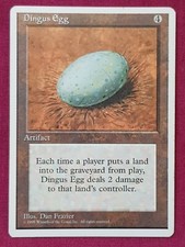 Magic The Gathering 4TH EDITION DINGUS EGG single artifact card MTG