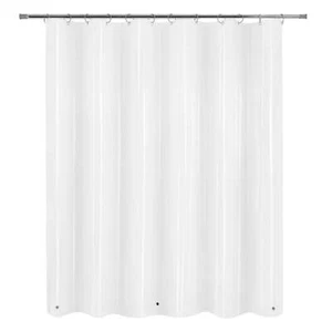 Medium Weight PEVA Shower Liner, 70" x 71" - Clear - Picture 1 of 9