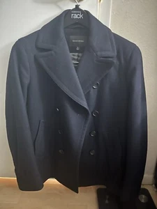 Men's Banana Republic Peacoat Jacket Navy Blue size Small - Picture 1 of 2