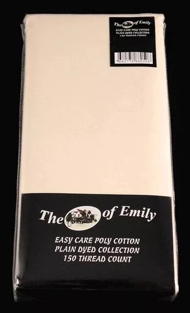 4 Pack Double Bed Size Sheets Poly Cotton 8" Depth Vanilla Cream - Image 1 of 1