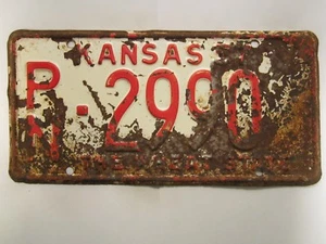LICENSE PLATE Car Tag 1957 KANSAS PN 2990 [Z289A] - Picture 1 of 1