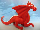 FIGURINE COLLECTION ELC CHEVALIER CHEVAL MOYEN AGE KGNIGHT DRAGON ROUGE -136