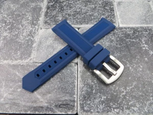 Nuevo reloj de buceo con correa de goma suave de 20 mm correa AZUL para TAG HEUER Fórmula F1 20 - Imagen 1 de 5
