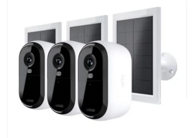 NEW 3 Pack Arlo Essential Outdoor 2K Camera 2nd Generation with Solar Panels - Image 1 of 4