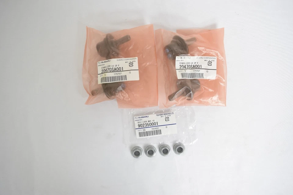 Kit de eslabones de barra estabilizadora delantera genuina Subaru Forester Outback Wrx Sti con tuercas  Foto 1 de 1