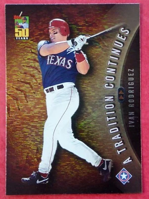 2001 Topps Ivan Rodriguez #TRC11 -A Tradition Continues insert (Rangers) - Image 1 of 2