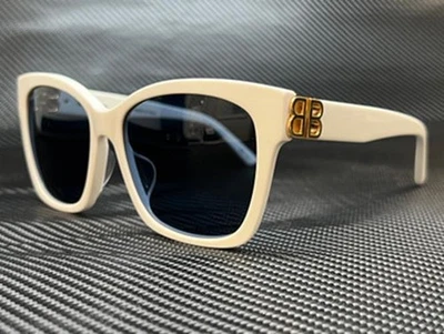 BALENCIAGA BB0102SA 004 White Square 57 mm Women's Sunglasses - Image 1 of 4