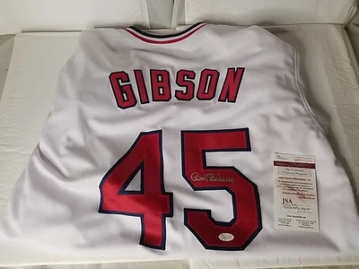 St Louis Cardinals Bob Gibson Autographed Jersey  JSA certified - Image 1 of 4