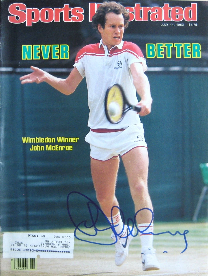 John McEnroe - Tennis - Autographed Sports Illustrated - 7/11/83, COA Included - Image 1 of 1