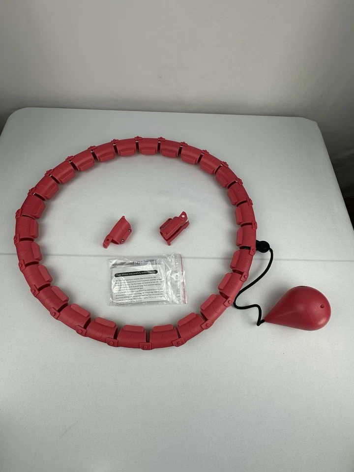 Infinity Hoop Hula Hoop Quema Grasa Todo en Uno Ejercicio 28 Eslabones Rosa Foto 1 de 3