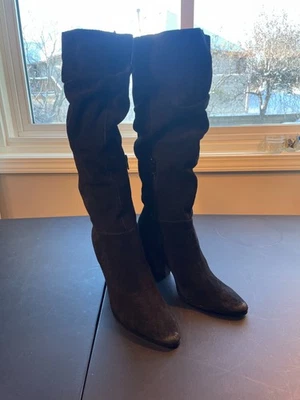 Nuevas botas hasta la rodilla Charles David Nexus negras de gamuza punta 8,5 M Foto 1 de 4