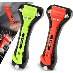 Auto Notfallhammer Set 2 Stück  mit Gurtschneider Abschlagsspitzen - Bild 1 von 2