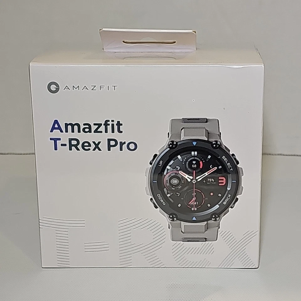 Amazfit T-Rex Pro Smart Watch 1.3” Display GPS Fitness Watch - Grey, New Sealed! - Image 1 of 4
