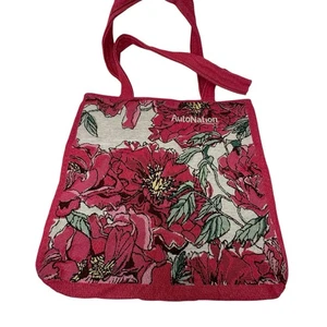 Auto Nation Tote For Hope rosa Blumen Gobelin große Tragetasche 16”x16” - Bild 1 von 7