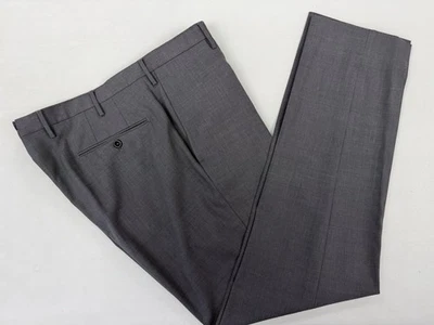 Pantalones de vestir de lana para hombre Incotex Slowear gris oscuro súper 100 36X22 $695 Foto 1 de 4