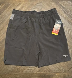 Speedo Black Swim Shorts Small New - Picture 1 of 5