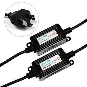 2x H4 LED Decoder Canbus Error Code Warning Canceller Anti Flicker Relay Adapter - Picture 1 of 5