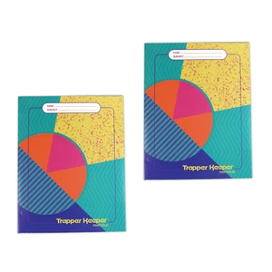 Mead Trapper Keeper Portfolio Folders Lot of 2 Retro - Picture 1 of 2