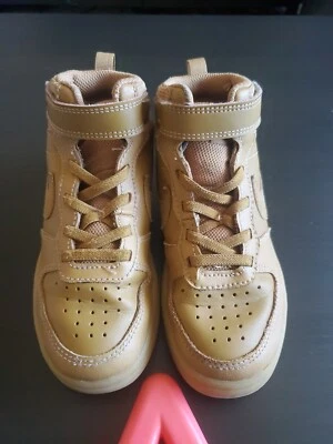 Nike - Court Borough Mid 2 Brown - Size 12C - Lace Up Comfort CD7783-701 - 2022 - Изображение 1 из 4