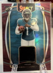 2021 Panini Select - Rookie Swatches Red Prizm #RSW-TET Travis Etienne (MEM, RC) - Picture 1 of 2