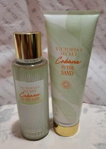 2 PCS SET VICTORIA'S SECRET *CABANA INTHE SAND* FRAGRANCE MIST & BODY LOTION NEW - Picture 1 of 7