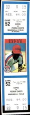 Rockford Expos Delino DeShields Full Ticket Montreal Peoria Chiefs 7/17/90
