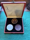 SET 1921 Germany MEISSEN WHITE BROWN GOLD PORCELAIN COINS -  10 Mark Notgeld