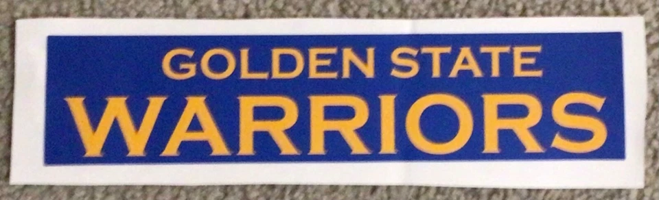 Golden State Warriors fathead nameplate decal 9.5” x 2” NBA Wall Graphics new - Image 1 of 1