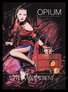 Yves Saint Laurent Opium Perfume 1990s Print Advertisement Ad 1994 Legs - Picture 1 of 1
