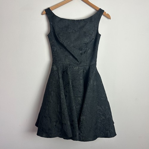 UNDERCOVER Abito donna The Secret di Alyce 0 nero floreale jacquard puff mini formale