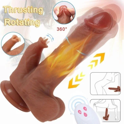 Realistic Thrusting Heating Dildo Vibrator G-Spot Massager Sex Toys for Women - Image 1 of 4