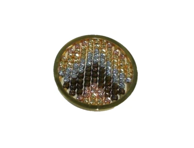 NEW  MI MONEDA ROLL-42-L ROLLO Gold Plated Swarovski  Crystals Charm LARGE - Image 1 of 4